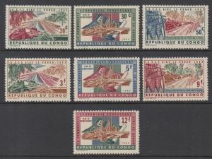 XG-Z137 CONGO KINSHASA - Agriculture, 1963 Industry, Railways, Economy MNH Set