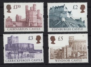 GB 1997 Castles £1.50 - £5 Enschedé set um