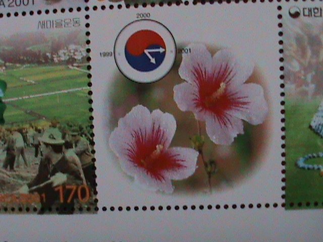 ​KOREA-2002-SC#1979 HISTORIC EVENTS  SINCE-INDEPENDENCE-LARGE SHEET-MNH VF