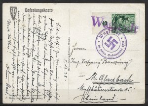 Sudetenland: Propaganda Card with Liberation Cancellation Wagstadt