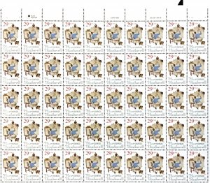 PCBstamps   US #2839 Sheet $14.80(50x29c)Norman Rockwell, MNH, (1)