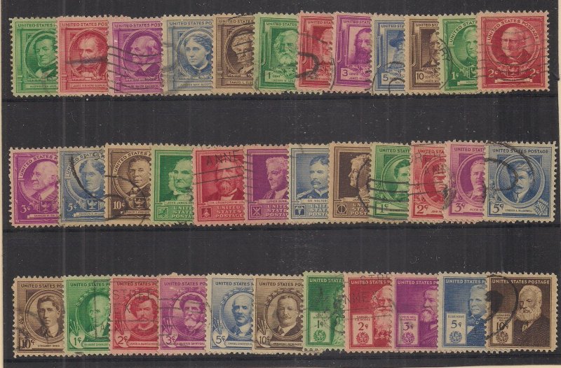 UNITED STATES SC# 859-93   SET/35  FVF/U