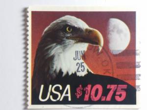 SCOTT # 2122 USED EAGLE AND HALF MOON $ 10.75 BOOKLET PANE