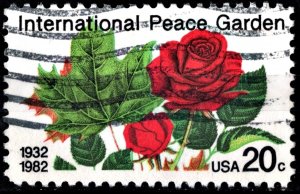 SC#2014 20¢ International Peace Garden Single (1982) Used
