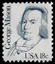 U.S. #1858 MNH; 18c George Mason (1981) (1)