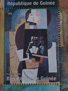 1998-GUINEA STAMP-25TH ANNIV: PABLO PICASSO PAINTING- MINT-NH FULL STAMP SHEET