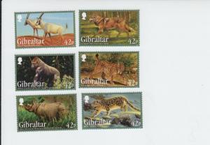 2012 Gibraltar Endangered Species -Set of 6 (Scott NEW) MNH