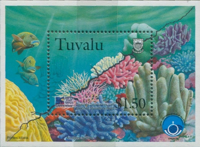 Tuvalu 1998 SG826 Coral Reef Life MS MNH