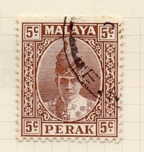 Malaya Straights Settlements Perak 1938 Early Issue Fine Used 5c. 278398