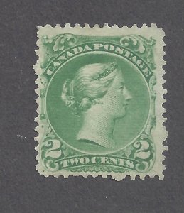 Canada # 24b VF MINT UN THIN PAPER VARIETY 2c LARGE QUEEN BS31449