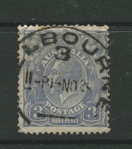 Australia  #72 Used 1926  Single 3p Stamp CV$5.00