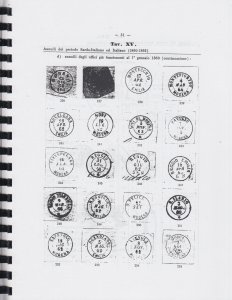 Catalog of Postal Markings of the Dutchy of Modena 1825-1859, by Morrone, Rossi