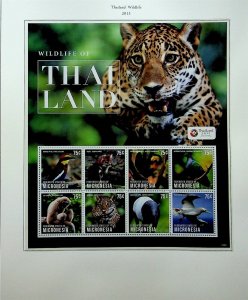 MICRONESIA Sc 1041-42 NH MINISHEET+S/S OF 2013 - ANIMALS - (JO23)