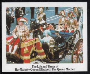 Fiji 1985 MNH Sc #535 Queen Mother in Royal Wedding Cavalcade 85th Birthday