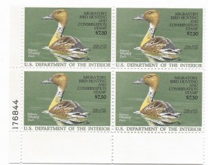 US RW 53    1986  $ 7.50 Federal Duck Stamp  VFNH Plate