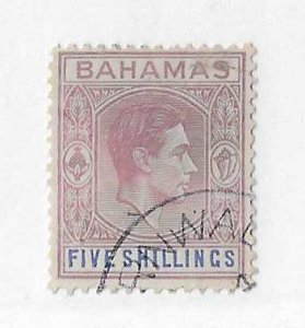 Bahamas Sc #112d  5sh  used Fine