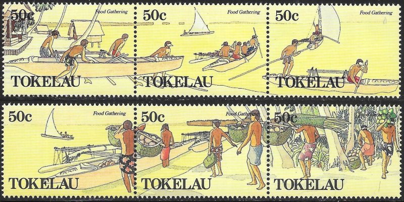 Tokelau 163-164 MNH - Food Gathering