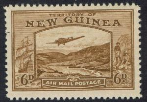 NEW GUINEA 1939 BULOLO AIRMAIL 6D MNH **