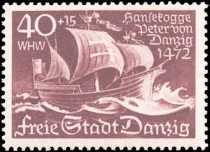 Danzig #B28-B32, Complete Set(5), 1938, Ships, Never Hinged