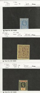 Sierra Leone, Postage Stamp, #94, 108, 109 WMK3 Mint LH, 1907-12, JFZ