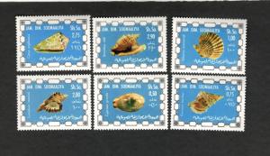 Somali SC #430-35 CONCH SHELLS MNH stamps