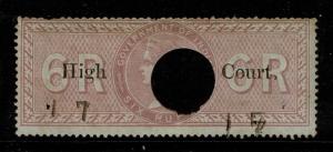 India 1869 6R High Court Used / Few Dinged Top Perfs / UNLISTED in BF - S2288