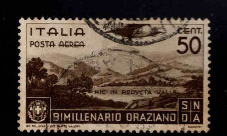 Italy Scott C85 Used 1936 Monoplane Airmail stamp