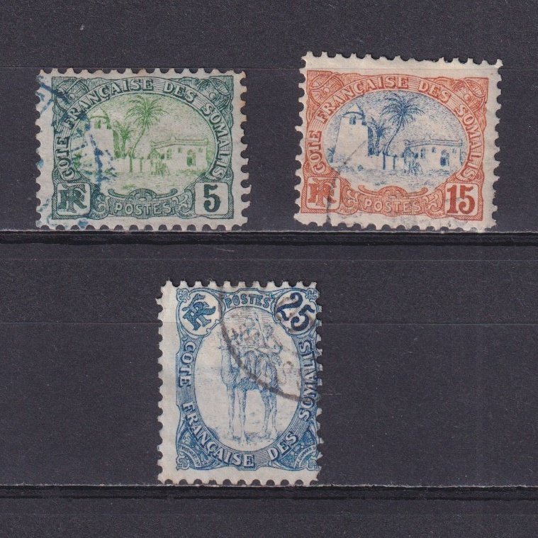 SOMALI COAST 1902, Sc# 37-41, part set, Used