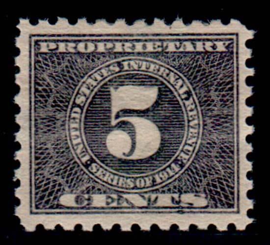 U.S. REV. PROPRIETARY RB60  Mint (ID # 66211)