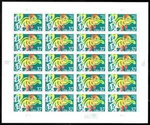 MALACK 3832 VF/XF NH, 37c Year of the Monkey Sheet, ..MORE.. sheet3832