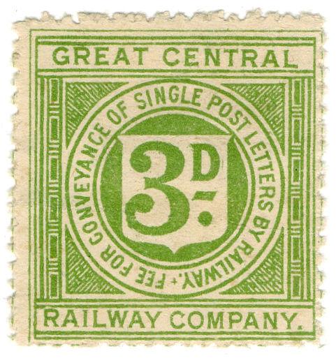 (I.B) Great Central Railway : Letter Stamp 3d