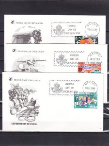 Spain, Scott cat. 2247-2249. Exports issue. First day covers. ^