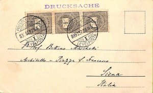 ac0870 - SLOVAKIA - POSTAL HISTORY - POSTCARD to Italy - Pozsony - 1899-