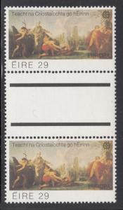 Ireland 1982 MNH Scott #520 29p St. Patrick and his followers EUROPA Gutter Pair