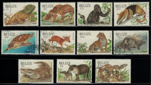 Belize #1119-28,30  CV $20.25  Animals of Belize