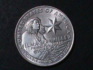 ​UNITED STATES-2022-WILMA MANKILLER-MINT QUARTER-P MARK WE SHIP TO WORLDWIDE