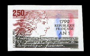 France, 1950-Present #2302 (YT 2771) Cat€42, 1992 First French Republic, im...