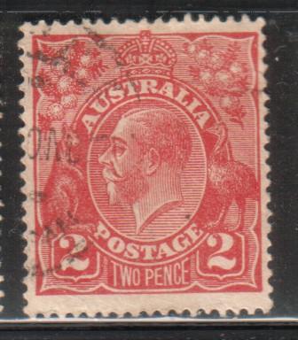 Australia  #28 2p KIng George V (U)   CV $3.25