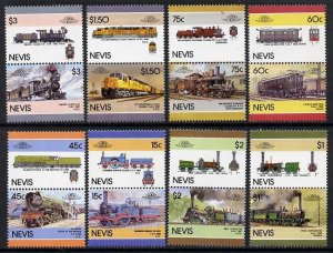 NEVIS - 1986 - Locomotives, Series 6 - Perf 16v Set - Mint Never Hinged