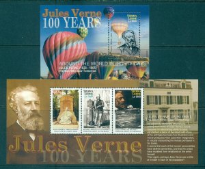Sierra Leone - Sc# 2796-7. 2005 100th Ann. Death of Jules Verne. MNH $12.00.
