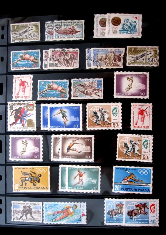 WORLDWIDE - TOPICAL STAMPS - 90+ SPORTS