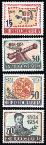 Yugoslavia Stamps # 411-14 MNH VF Scott Value $41.00