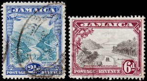 Jamaica Scott 107-108 (1932) Used F, CV $7.75 M