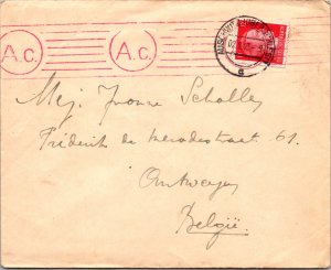 1943 Germany Auschwitz employee of ig farben Van Paemel Wille Cover to Belgium
