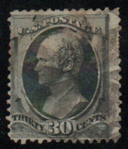 USA #165 Fine+, fancy cork cancel, rich color! Retail $135