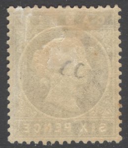 Gambia 1880 6d Blue P14 Wmk CC upright Scott 10 SG 18B MH Cat $140