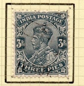 India 1926-33 Early Early Issue Fine Used 3p. NW-199524