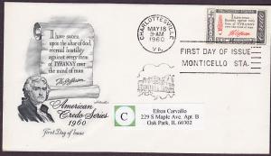 1141 Thomas Jefferson Artmaster FDC