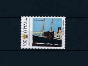 [81242] Tuvalu 2011 Ships Boats Staffordshire Ocean Liners Bibby Line MNH