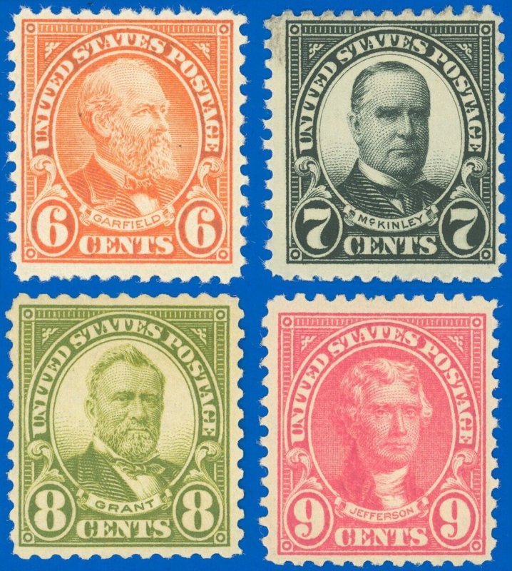 US SCOTT #558-561, Presidents, Mint-Fine-NH! Gum Skip on #561, SCV $180.50! (SK)